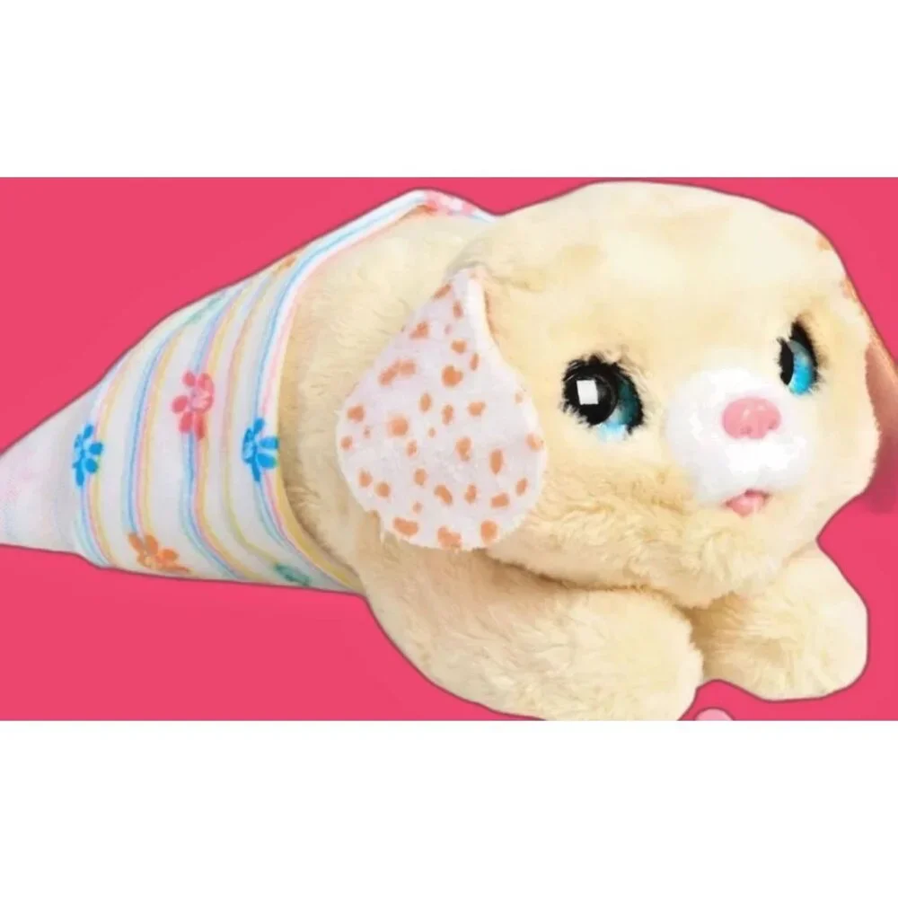furReal NEWBORNS Interactive Newborn Puppy Pet 4 Piece Set Sound & Motion NEW